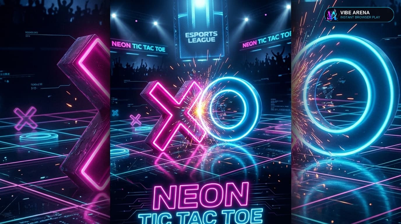 Neon Tic-Tac-Toe ❌⭕